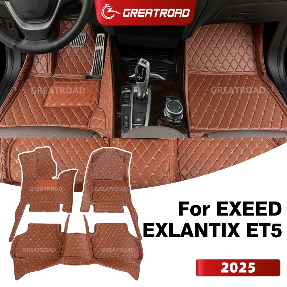 

GREATROAD For EXEED EXLANTIX ET5 (5-Seat) 2025 Custom Car Floor Mat Auto Carpet Cover Interior Accessories
