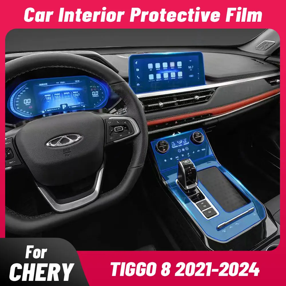 

Anti-scratch Car Interior Center Console Media Dashboard Navigation TPU Protector Film For CHERY TIGGO 8 2021 2022 2023 2024
