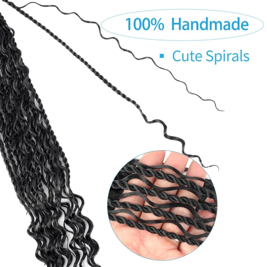 14 بوصة السنغالية تويست الكروشيه الشعر 9 حزم قبل يحلق آلهة تويست الكروشيه الضفائر للنساء السود الطبيعي الأسود 1B الاصطناعية