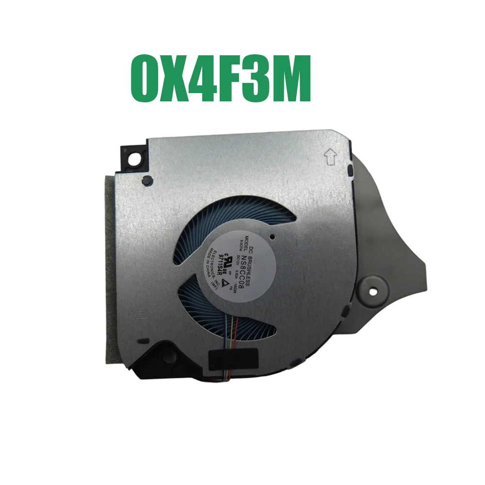 For DELL G5 5590 G7 7790 Fit GT 1660Ti 0X4F3M X4F3M NS8CC08-18G29 DC12V 0.5A Laptop CPU Fan