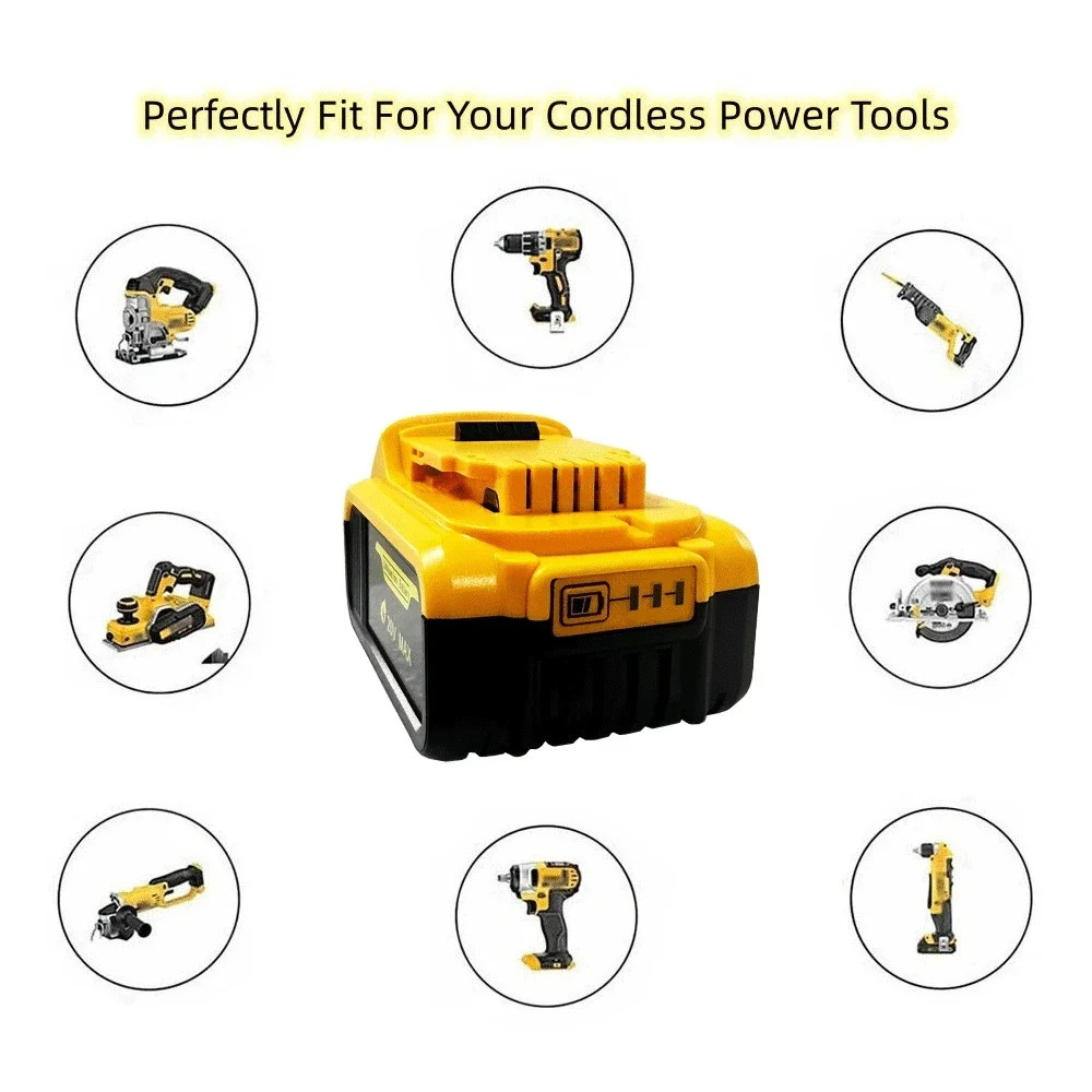 Per batteria per utensili elettrici Dewalt 6000mAh 20V dcb180 dcb181 dcb182 dcb201 dcb201-2 dcb200 dcb200-2 dcb204-2