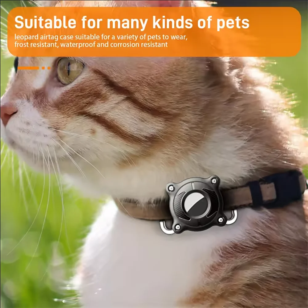Airtag Dog Collar Holder Waterproof Airtag Case for Dog Collar with Removable Metal Loop  Light Weight fit for Apple Airtags image 4