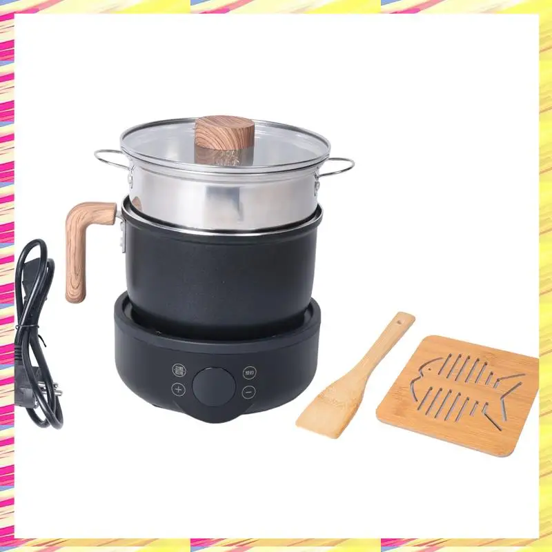 

ABJJ пароварка, многофункциональные электрические плиты с антипригарным покрытием, умная разделенная электрическая кастрюля для общежития, вилка европейского стандарта