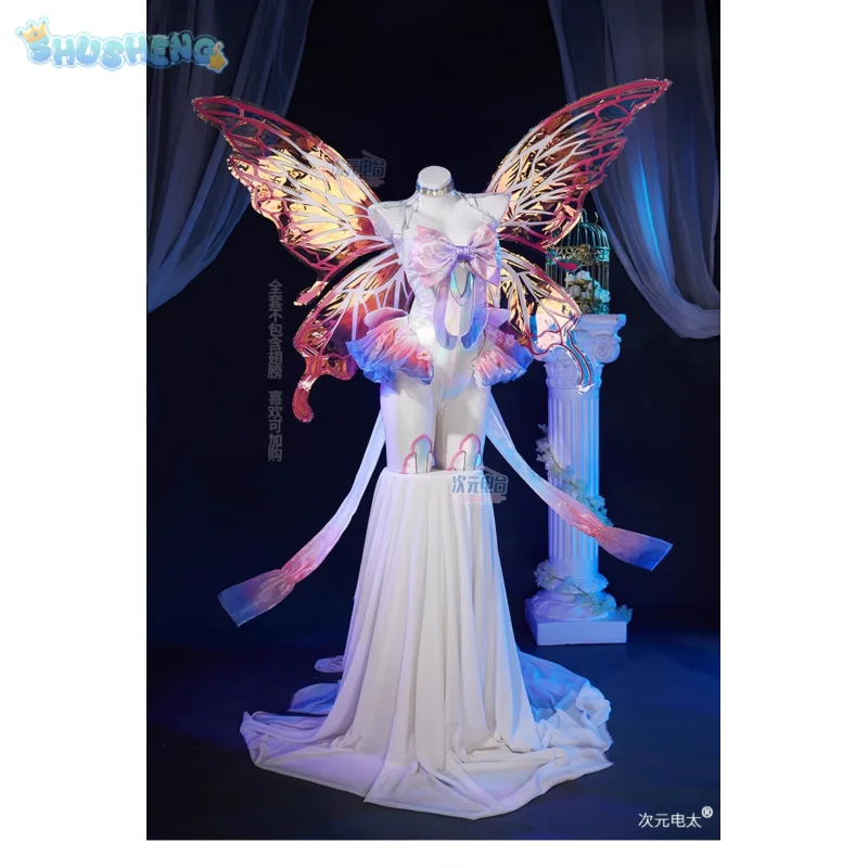 Eevee تأثيري Evoli Pokemo زي Évoli شعر مستعار أجنحة فستان الدعائم اكسسوارات مجموعة حفلة الهالوين المرأة الحلو موحدة #6