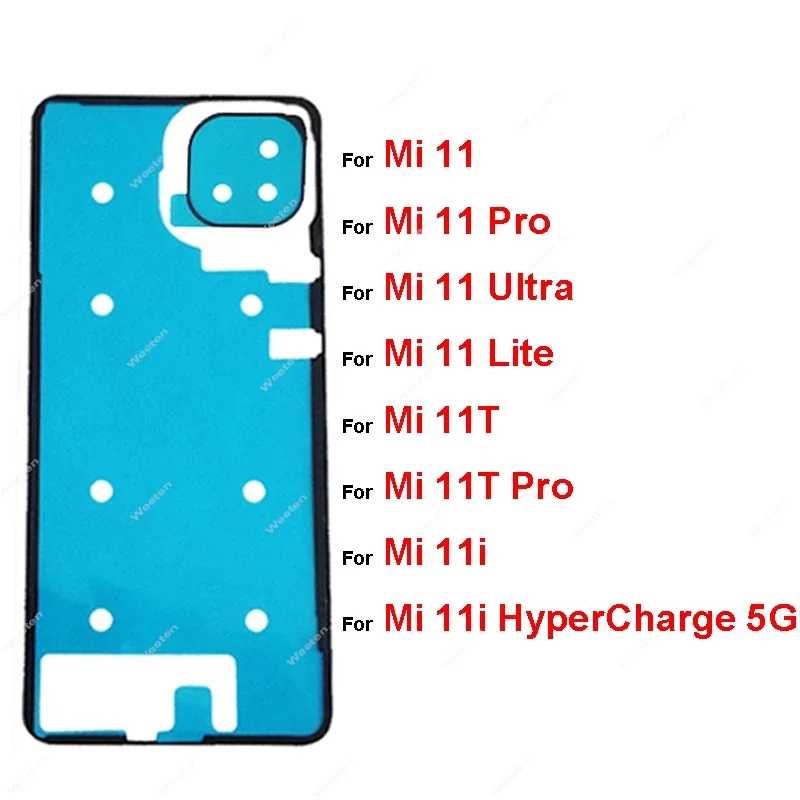 Rear camera sticker back battery housing cover adhesive for Xiaomi Mi 11Lite 11T pro ultra 11i hypercharge 5G front LCD tape