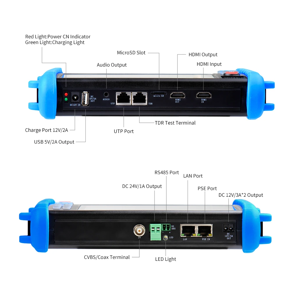 Noyafa NF-IPC722ATCH Tester CCTV IP Camera AHD 7 Inch Monitor For HDMI VGA PoE Rj45 Hdmi 4k Network Cable Testing tool