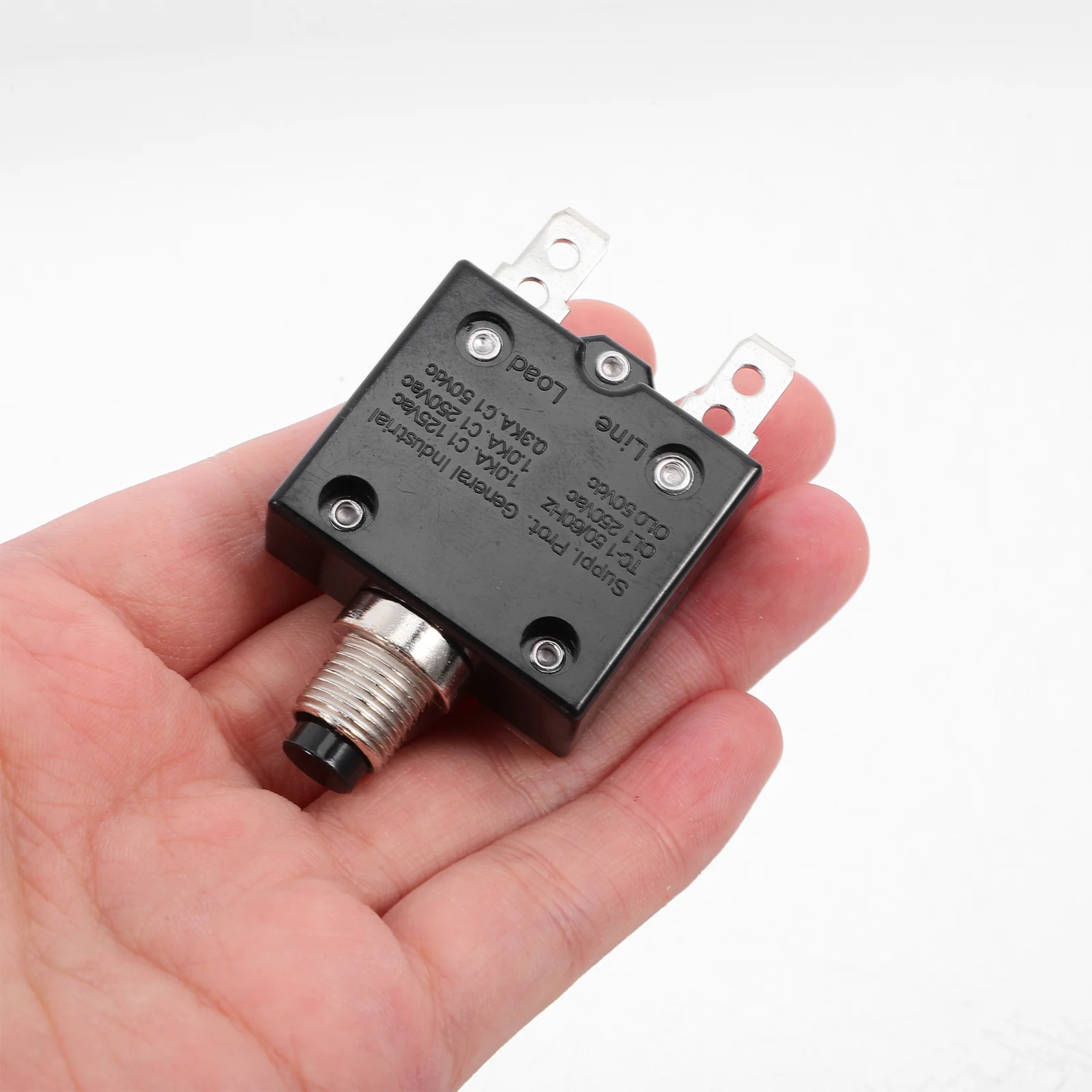 

Manual Reset Circuit Breaker 15a 125-250V Ac 50V Dc Thermal Overload Protection for Car Boat Marine Generator Circuit Breaker