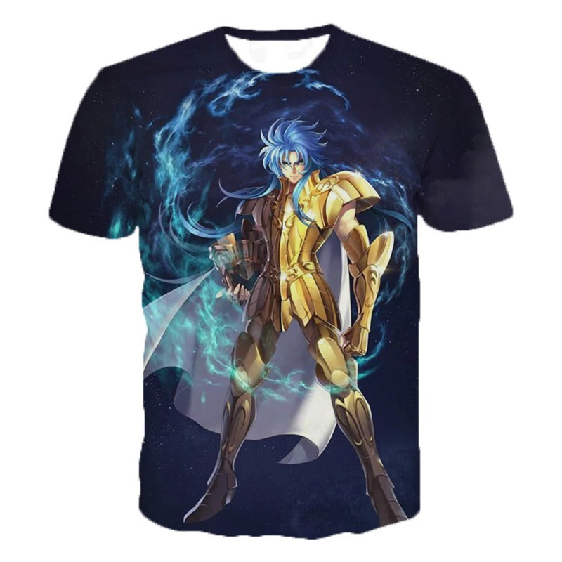 

Anime Saint Seiya T-shirt Men Women 3D Printed Novelty Fashion T Shirt Hip Hop Streetwear Casual Oversized Tops New Clothing