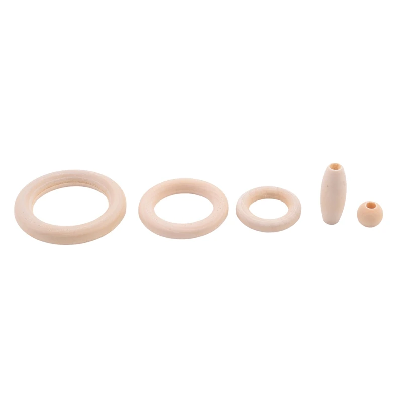 마크라메 코드 천연 코튼 로프, 목재 링, 목재 스틱, DIY 치발기 마크라메 키트, 벽걸이 식물 행어, 3mm