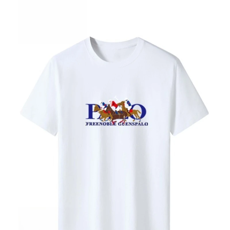 

Модная брендовая мужская и женская одежда, деловая повседневная футболка с короткими рукавами, повседневная одежда, универсальный топ с круглым вырезом, дышащая футболка