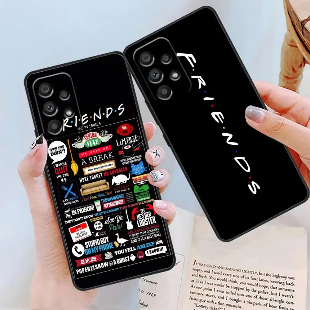 Case For Samsung Galaxy A90 A80 A73 A71 A70 A60 A53 A52 A51 A50 A42 A33 A32 A23 A22 4G 5G Phone Case Shell Happy Friends TV Show