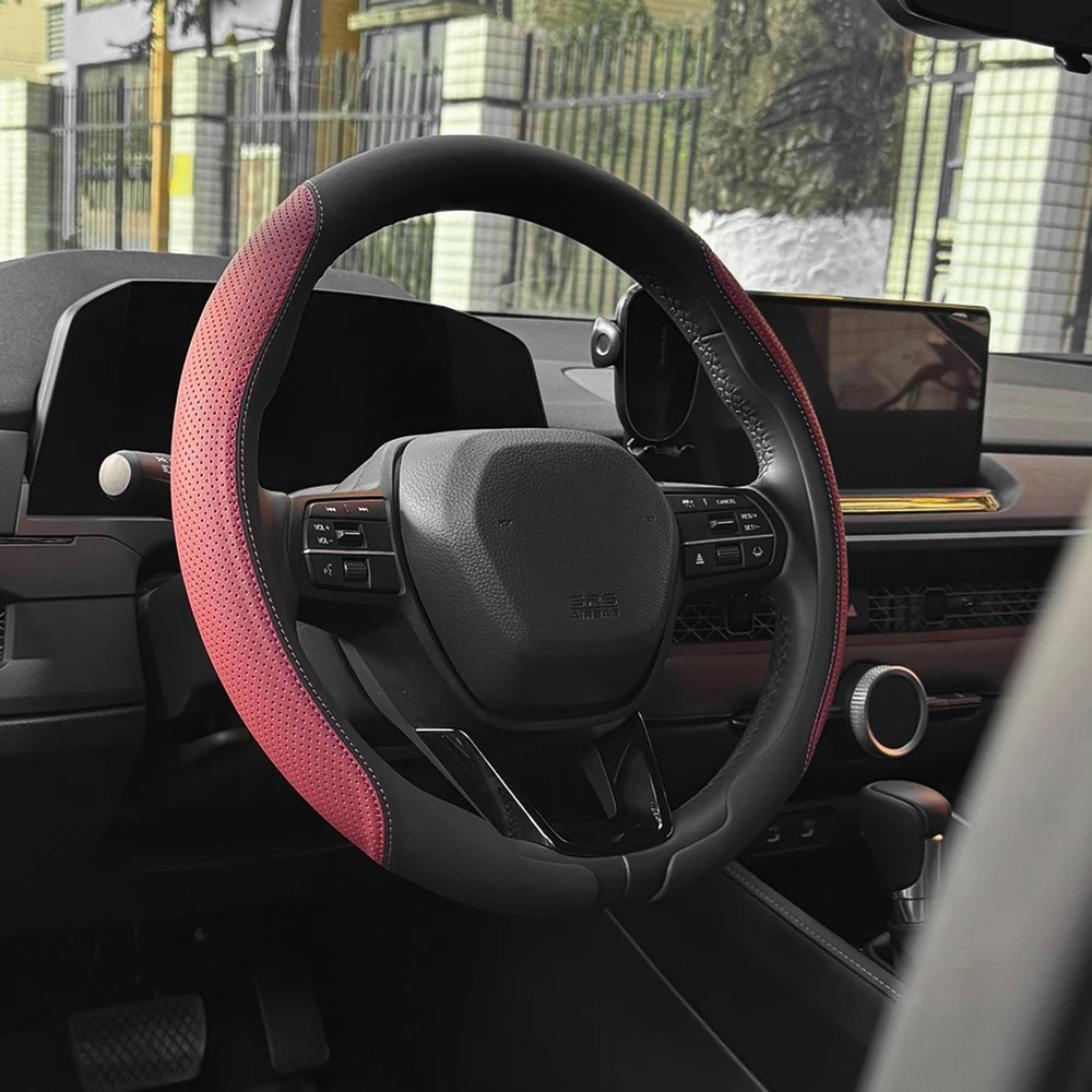 For BMW F20 F10 F11 F25 F26 F30 F39 F48 E53 E36 E46 E90 E91 E60 E61 E70 E71 E83 E84 E87 E81 Car Steering Wheel Cover Accessories view 3