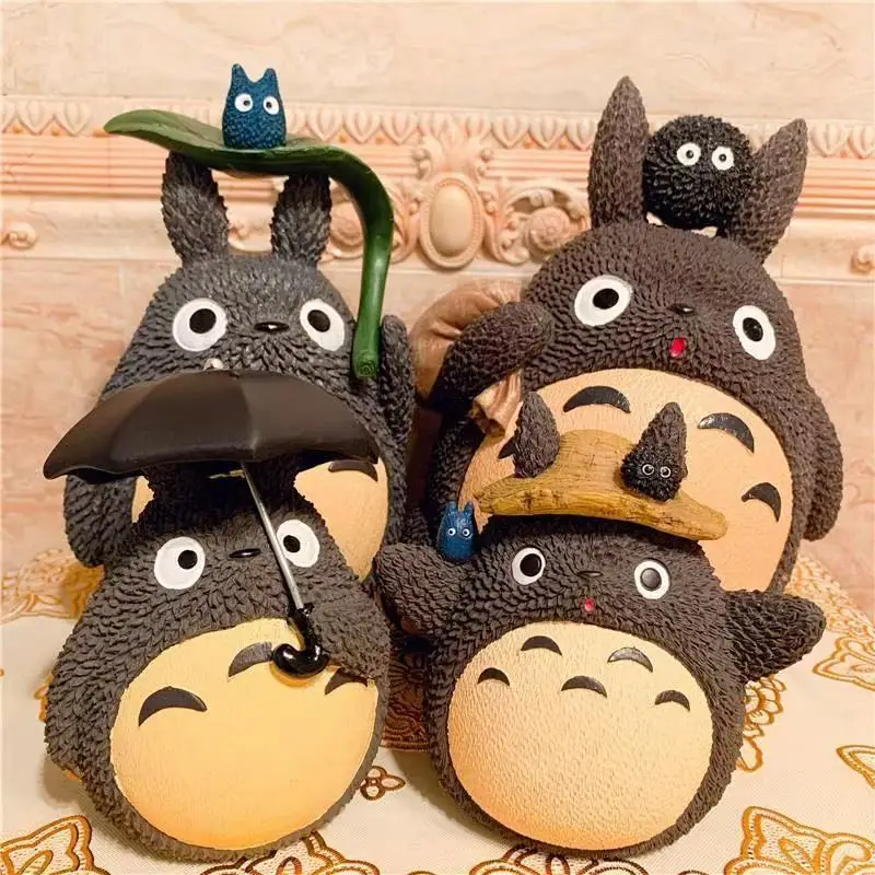 Anime Totoro Piggy Bank Hayao Miyazaki Safe Deposit Saveing Money Box Desktop Ornaments Modeltoy Home Furnishing Decorative