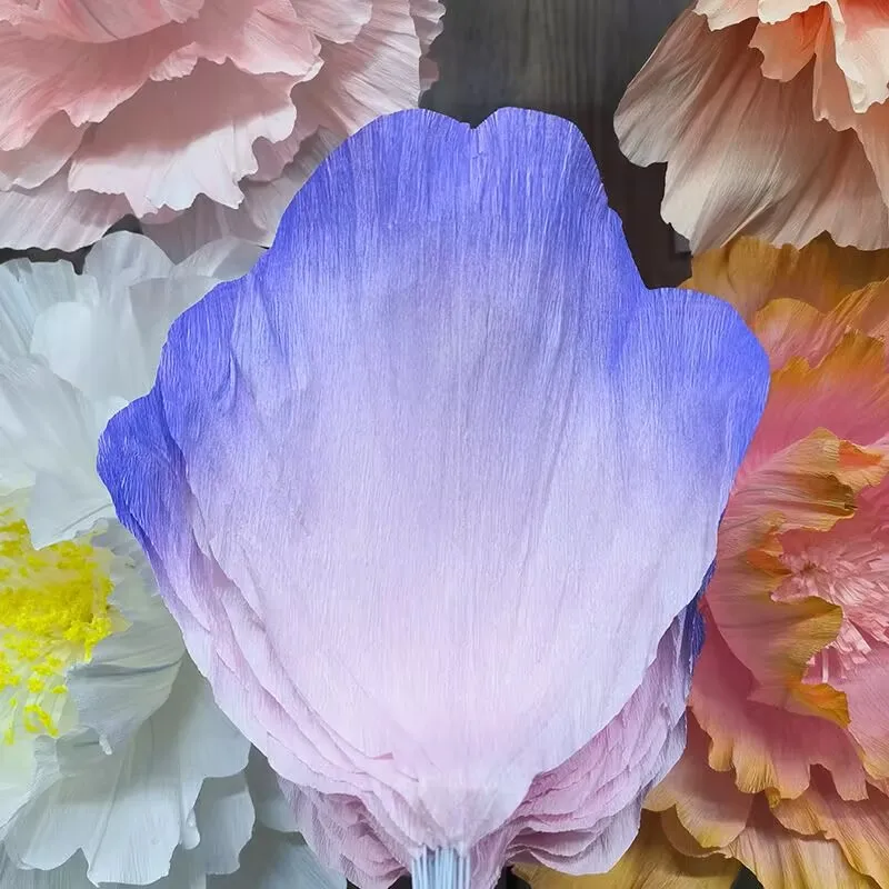 

Artificial flower peony flower petals, flower center and stamens, 10 petals, semi-finished products, handmade DLY large flower p