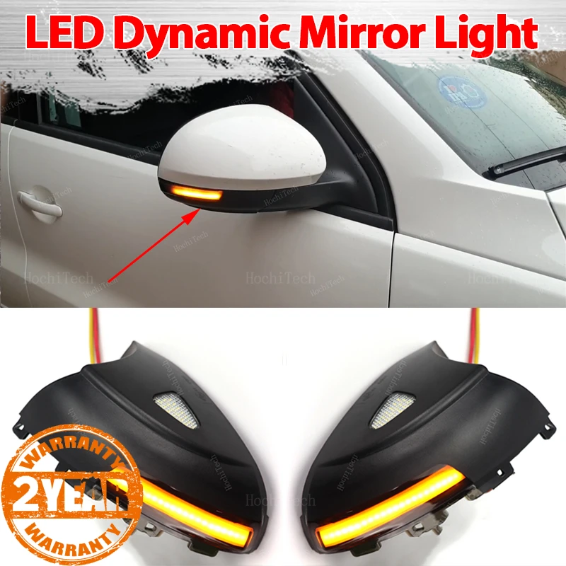 Dynamic Blinker Turn Signal Light Side Mirror Indicator LED Flashing for Volkswagen VW Tiguan 5N Sharan 7N Seat Alhambra 7N