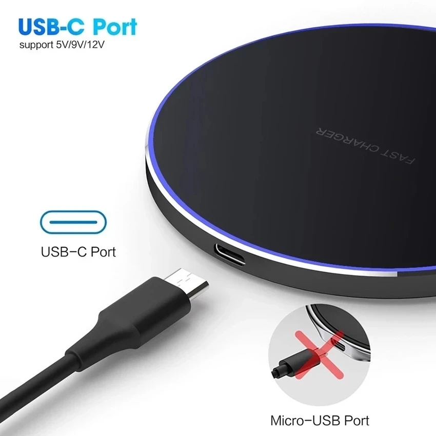 Wireless Charger Mobile Phone Chargers Pad Stand For iPhone 15 14 13 12 11 Pro Max 8 Samsung Xiaomi Fast Charging Dock Station