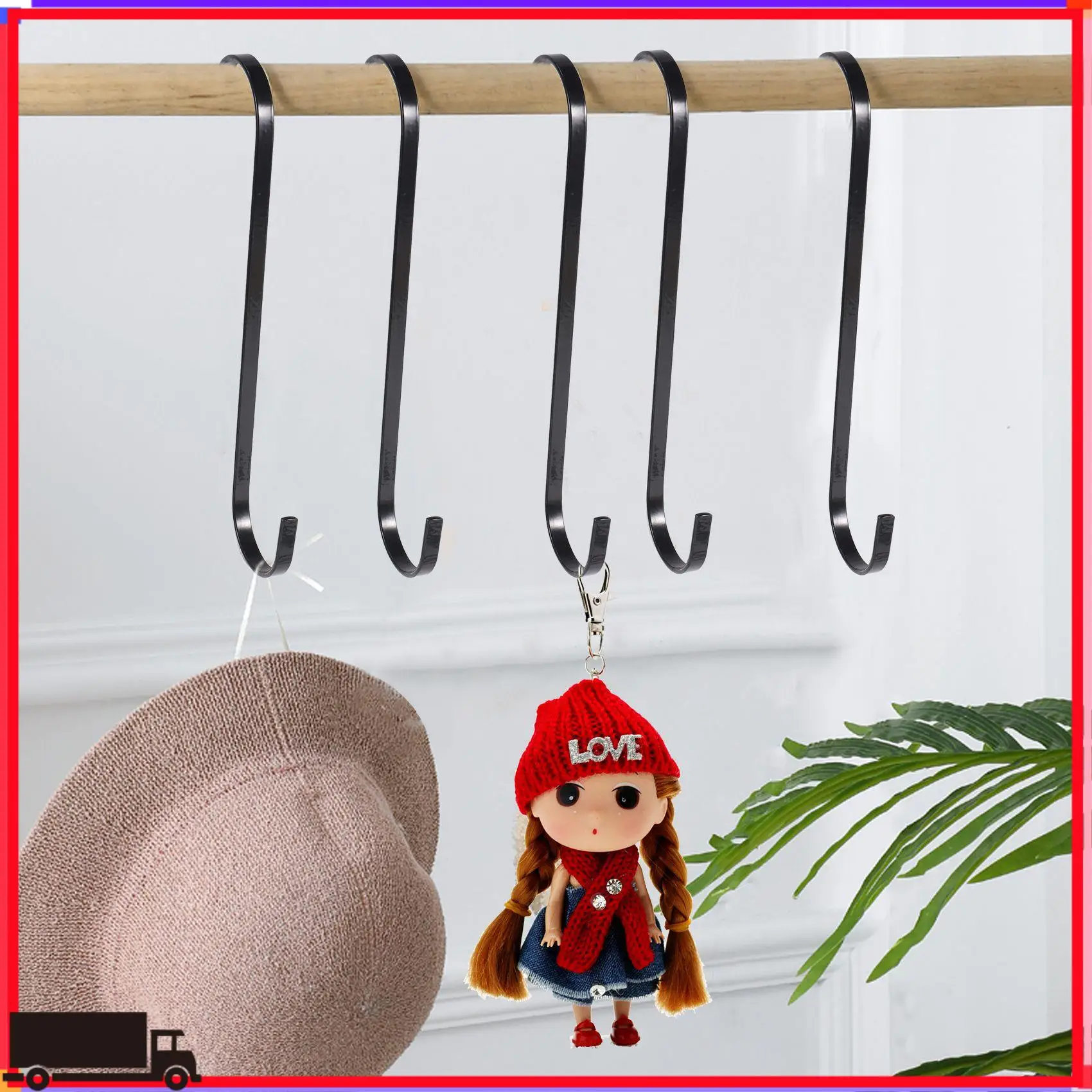 10 عبوات ممتازة من 10 خطافات كبيرة جدًا بطول 10 بوصة للنباتات المعلقة والسلة وفرع الأشجار والخزانة والحديقة والبرجولا والاستخدامات الداخلية والخارجية #4