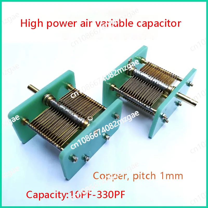 Semi Handmade Air-Adjusted Capacitor, Variable Capacity, High-Power, 10 PF-330PF
