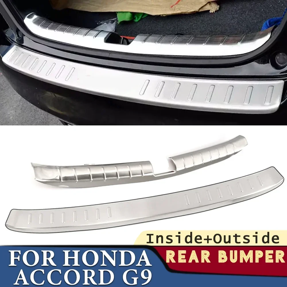 

Trunk Bumper for Honda Accord Gen9 2014 2015 2016 2017 Car Accessories Rear Fender Protector Sill Pad Cover Sticker Decoration