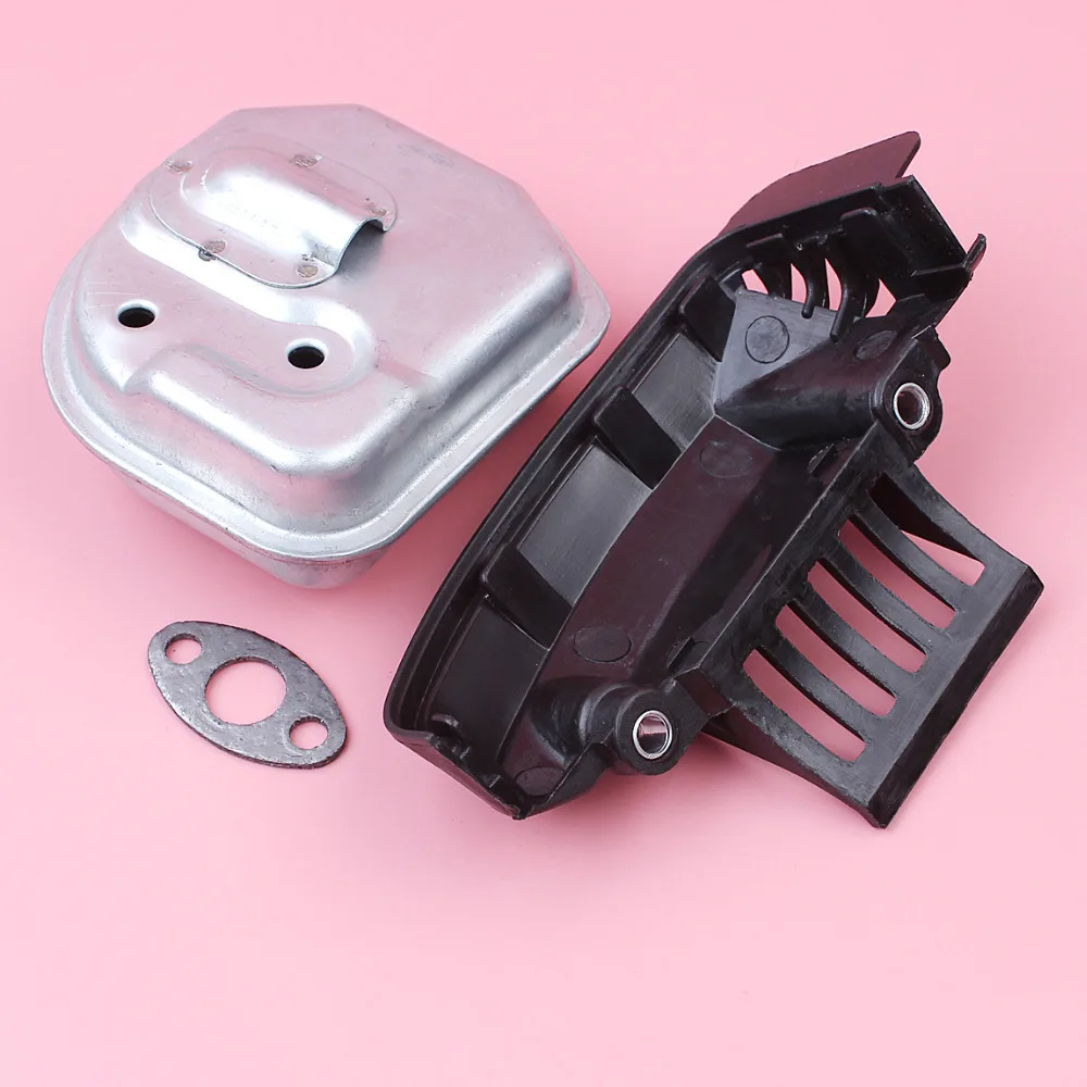 Exhaust Muffler Cover Gasket Kit For Honda GX35 GX35NT HHT35S Trimmer Brush Cutter Lawn Mower Engine Spare Part