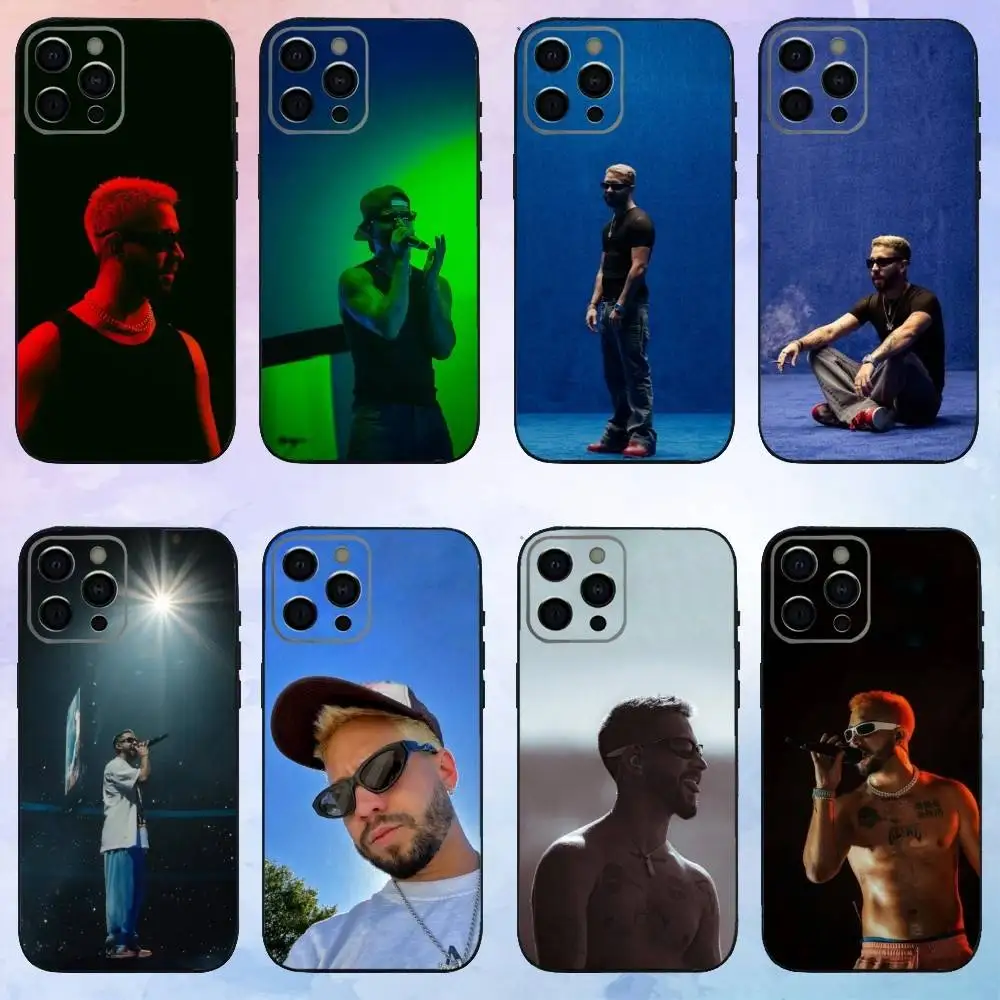 

Singer M-MORA ESTRELLA Cool Phone Case For iPhone17,16,15,14,13,12,11 Plus,Pro Max Soft Black Cover