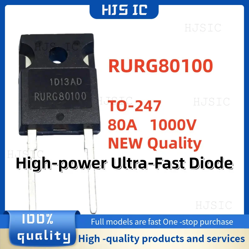 5-10-20PCS 100% Brand New and Quality RURG80100 RURG 80100 TO-247 80A 1000V High-power Ultra-Fast Diode