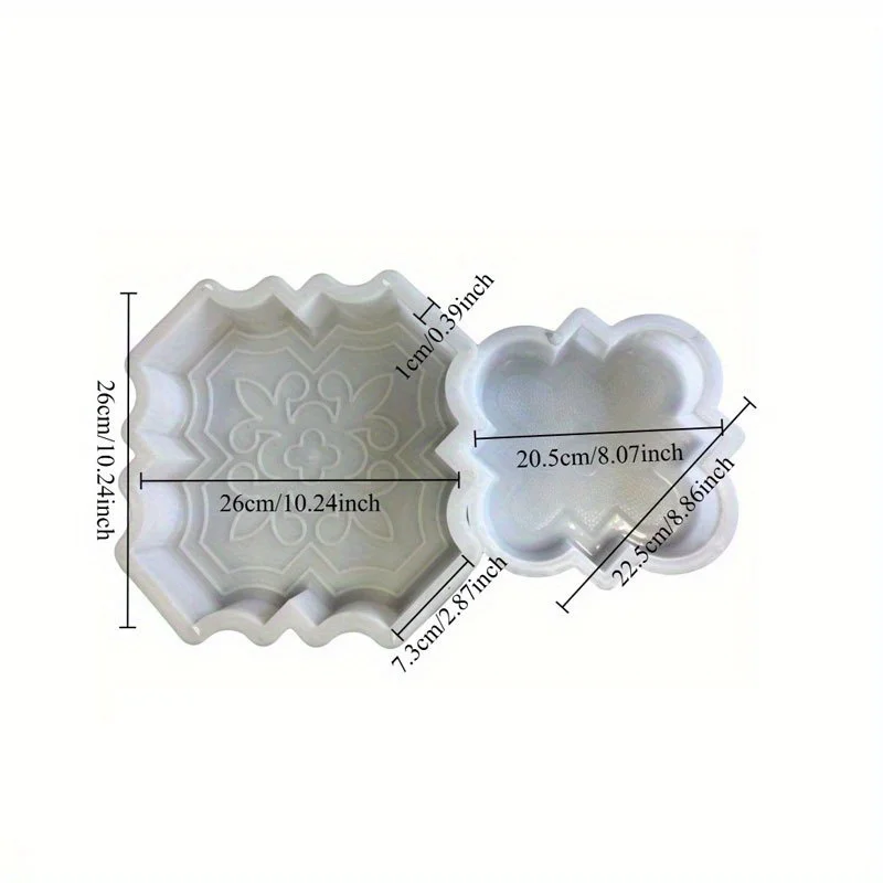 قوالب حجرية مطورة من الأسمنت لإنشاء أحجار رصف الخرسانة الجميلة في ساحةك وحديقتك