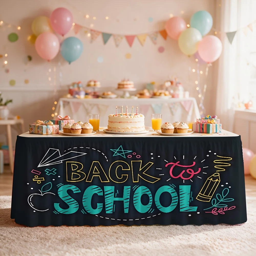 1 piece, tablecloth, party table skirt, 