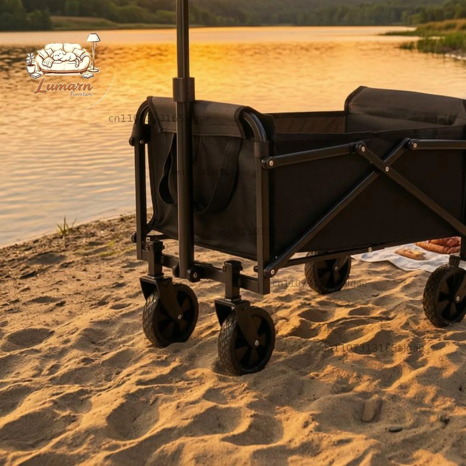 折りたたみ式キャンプワゴン カーボンスチールフレーム 折りた - Jinli Outdoor Camping のレビューと価格