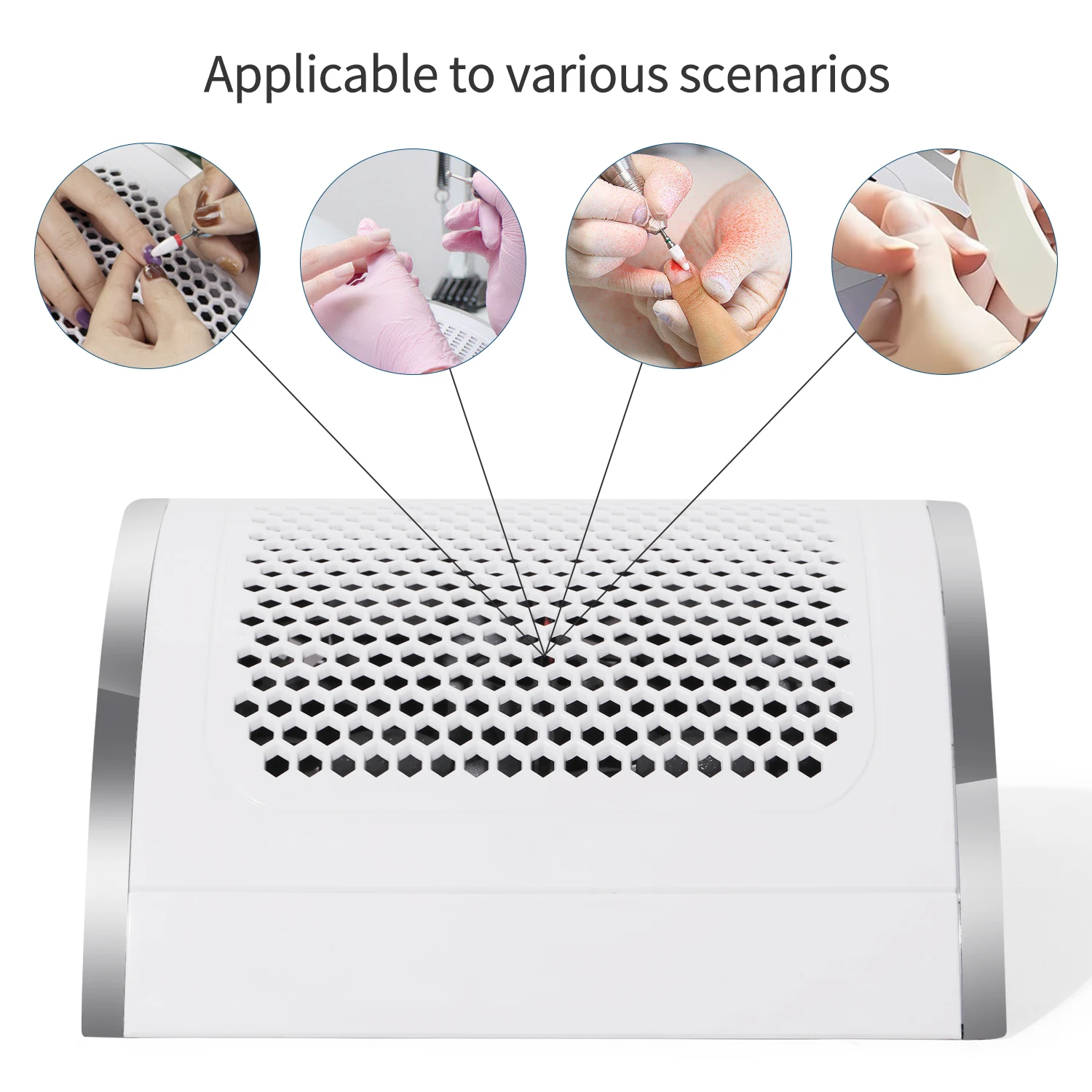 LINMANDA Professional Nail Dust Collector For Manicure Suction Fan Nail Dust Vacuum Cleaner Machine For Manicure Salon Equipment