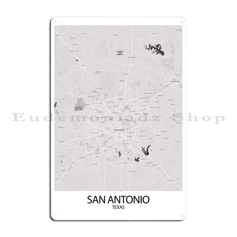 Poster San Antonio Metal Plaque Poster Wall Decor Pub Printed Bar Wall Decor Tin Sign Poster