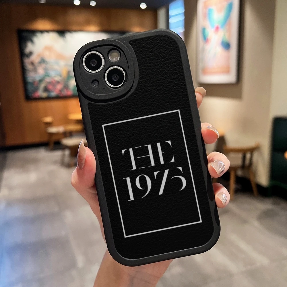 The 1975 Band Rock Phone Case Leather Black For IPhone 13 12 15 11 14 Pro Max Mini X Xr 8 Plus SE2020 Soft Silicone Cover