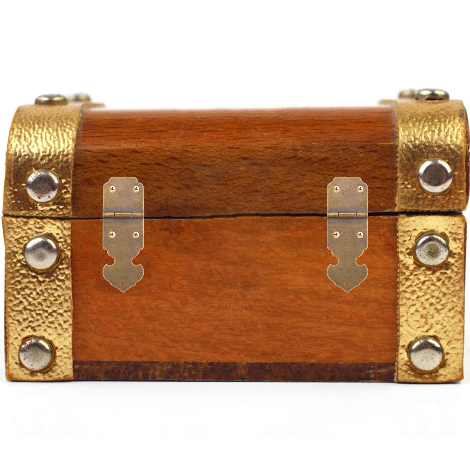 

2pcs Copper Small For Crafts For Cabinet Wooden Jewelry Gift Box Cabinet Hardware Decorative Box Hinges Furniture Hinges