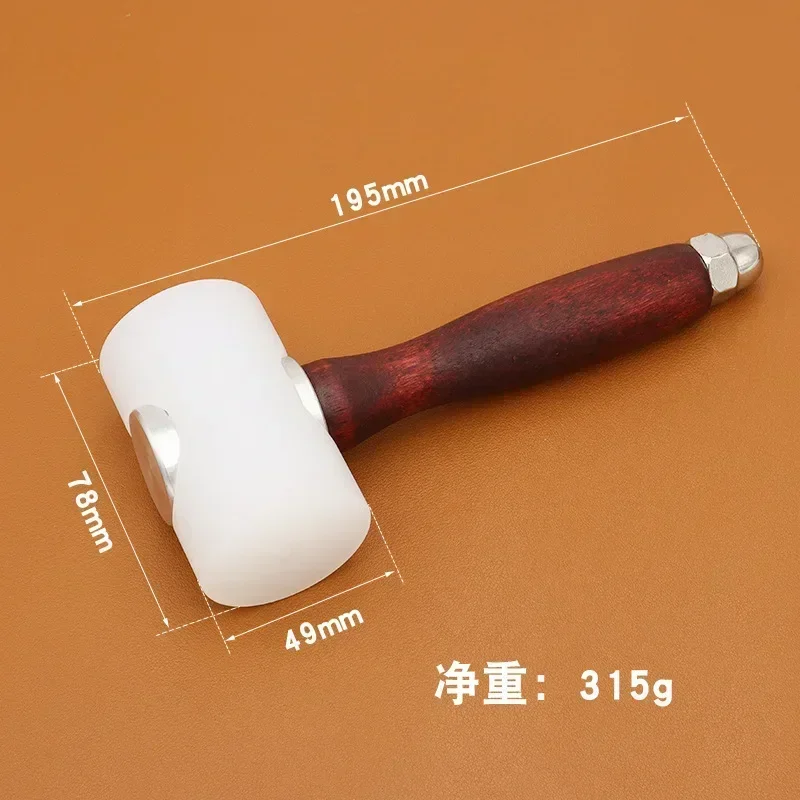 Nylon Hammer Tool with Wooden Handle description 9