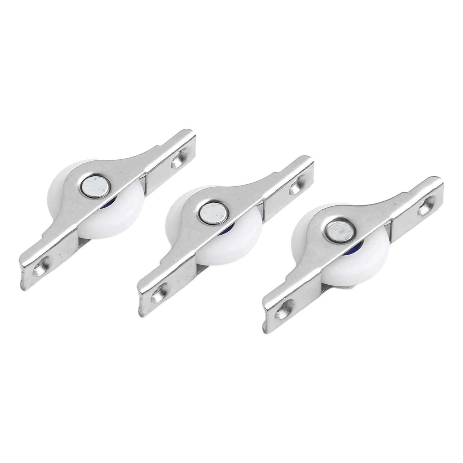 Set Scroll Wheel Sliding Wardrobe Window Pulley Door Hardware Home Kitchen Plastic+stainless Steel Roller Single