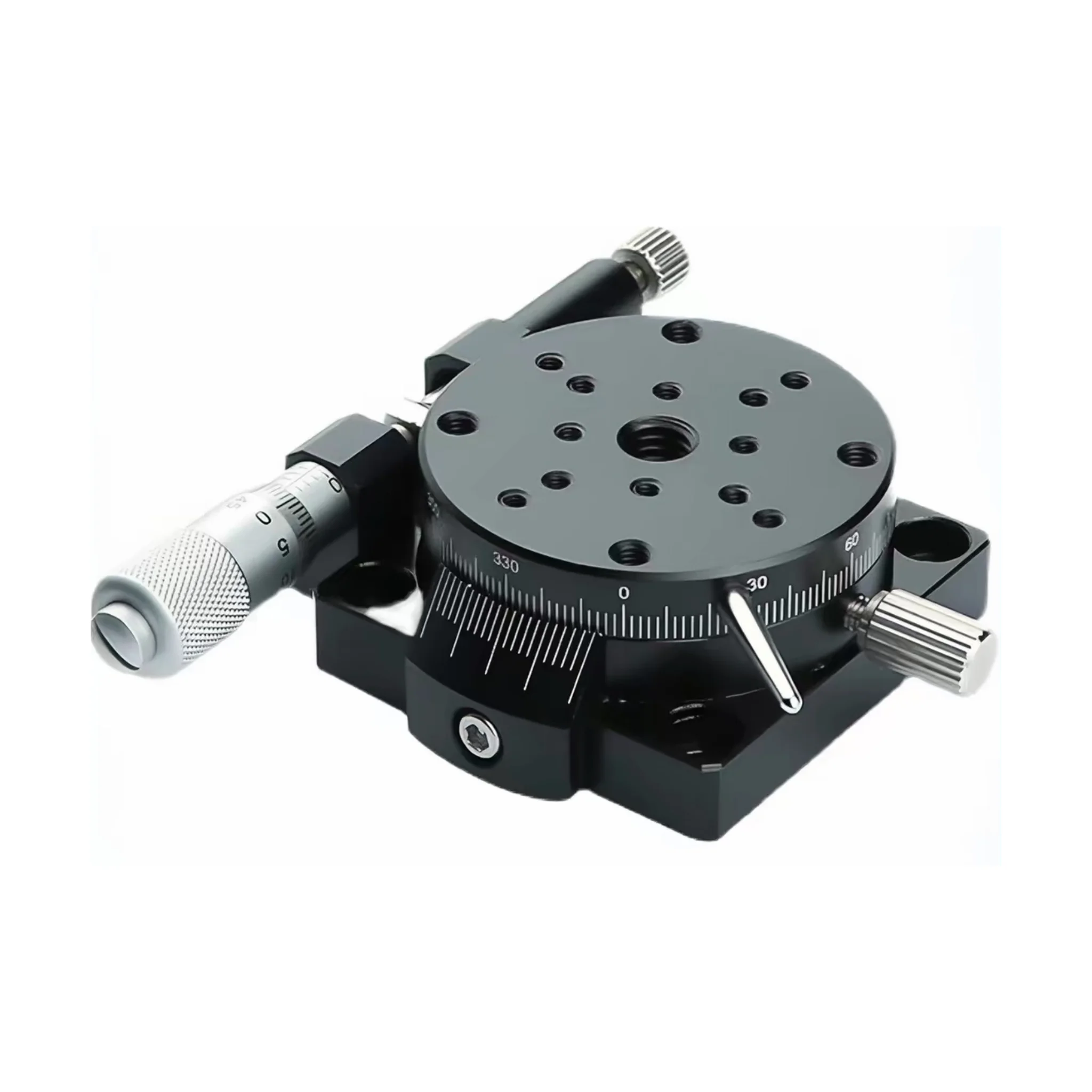 plateau-rotatif-manuel-rotation-a-360-degres-reglage-fin-micrometre-plateforme-de-positionnement-modeles-gauche-et-droit-40-60-80-90-mm