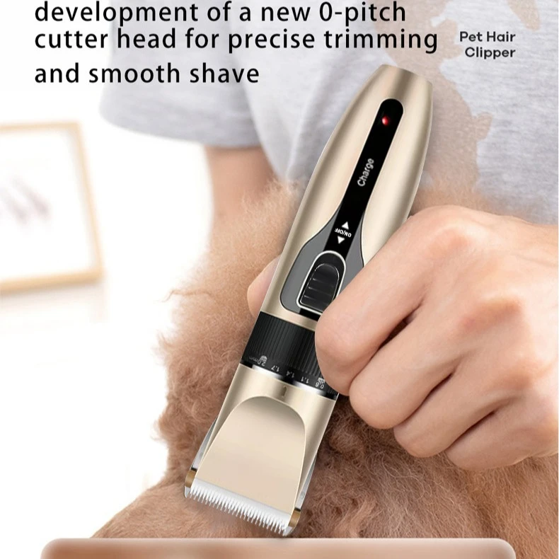 Pet Professional Hair Clipper Electrical Grooming Trimmer for Dogs Cats USB Rechargeable Shaver Low Decibel Dog Haircut Machine