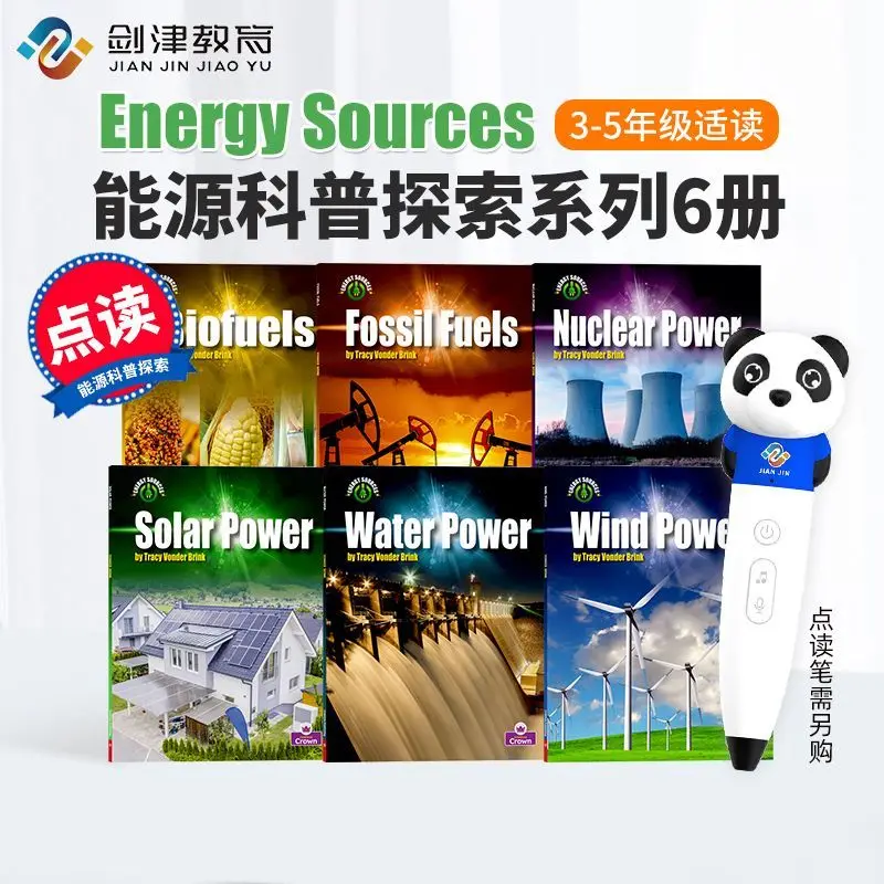 

6 volumes - Energy Science Exploration English Edition - Energy Sources - Primary School Reader