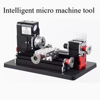 DC12V 24W 20000RPM Mini Metal Lathe Machine, Multifunctional Wood Lathe for Home DIY, Woodworking & Metalworking