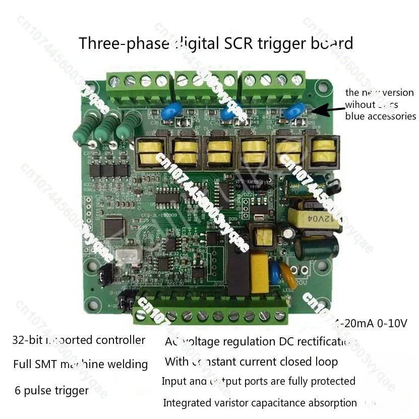 Three Phase Thyristor Trigger Board Thyristor Voltage Regulation Rectifier Module Power Regulator Power Controller