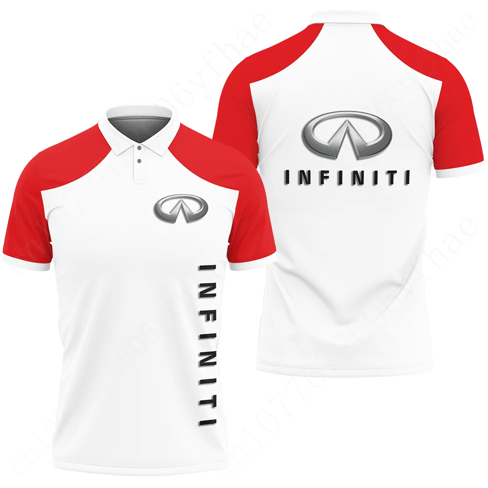 Infiniti-Polo informal de Anime para hombre, camiseta de manga corta de secado rápido, ropa de Golf Harajuku, ropa Unisex