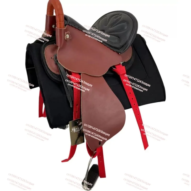 Chevaux Accessoires Cowhide Tourist Horse Harness Full Set of Accessories Cowhide Saddle