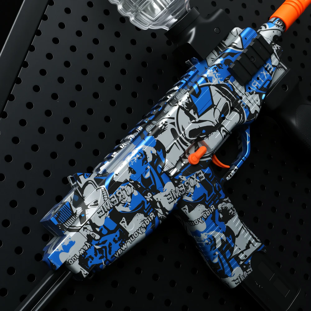 Conjunto de blaster de bola de gel MP9 – brinquedo de combate ao ar livre recarregável para adolescentes de 14 anos, presente perfeito para meninos e meninas (contas de gel não incluídas)