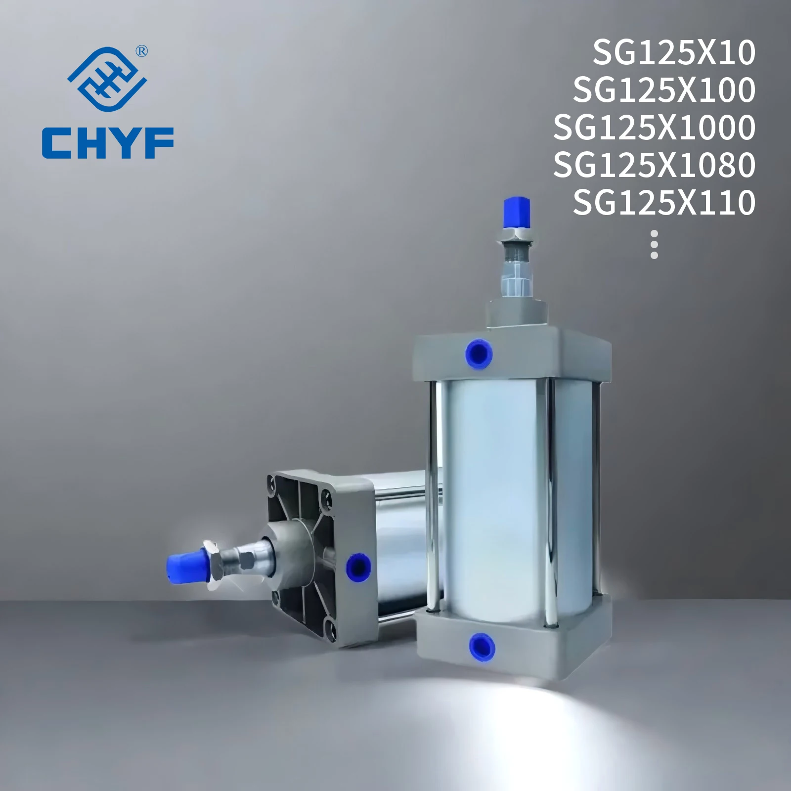 CHYF SG Series Pneumatic Standard Air Cylinder High Durability & Versatility Adjustable Cushioning Diverse Mounting Options