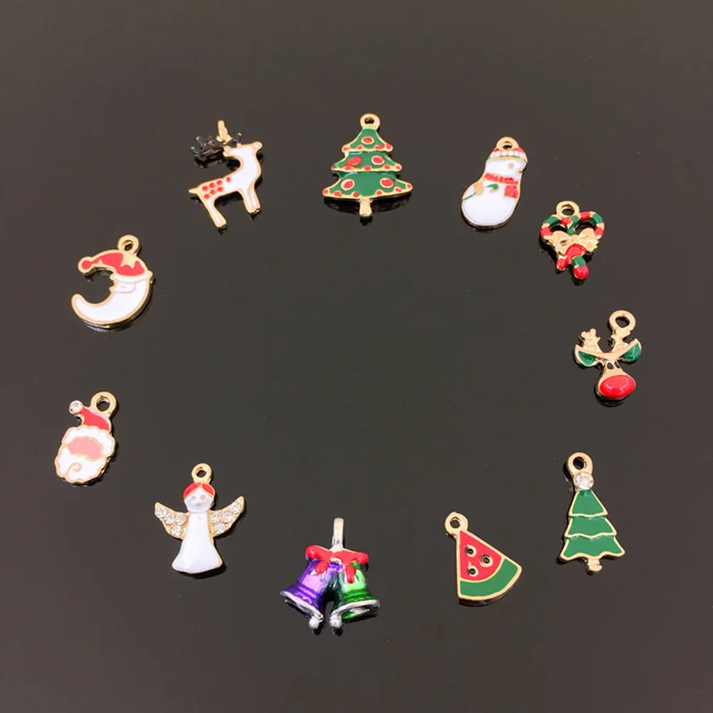 

20 Pcs Christmas Tree Decor Decoration Crafts Ornaments Mini Jewelry Making Beads Charms for Diy