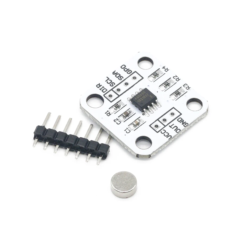 

AS5600 Magnetic Encoder Contactless Magnetic Induction Angle Measurement Sensor Module 12bit High Precision IIC PWM Voltage