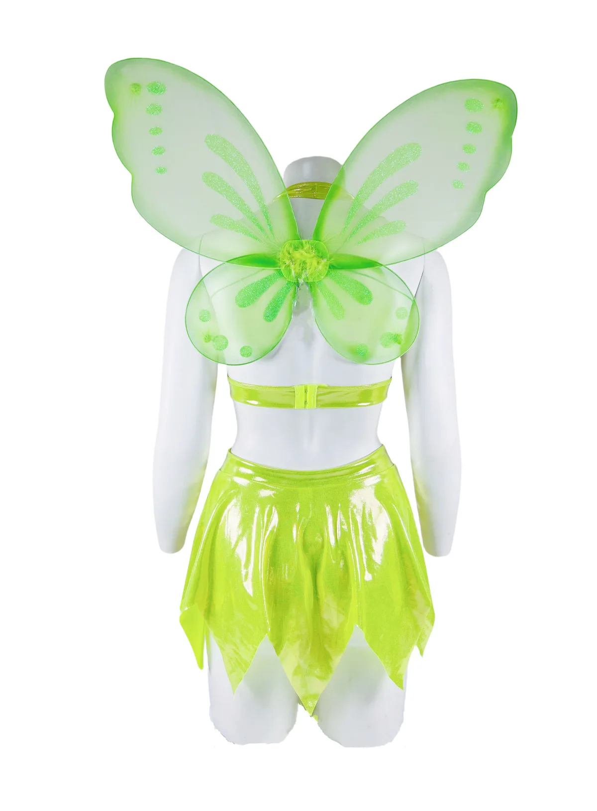 Adult Neverland Sexy Fairy Costume, Womens Fairy-Licious Halloween Costume Tinker Bell Party Dresses