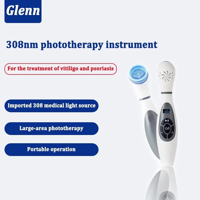 

Portable Medical UVB Phototherapy Lamp 311nm LED UV Lamp for Vitiligo Psoriasis Treatment