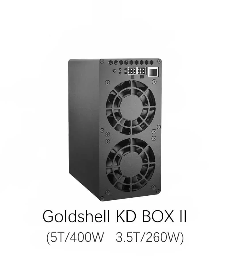 Jingle Mining NEW Goldshell KD BOX II 5T/400W (WIFI)(MOQ:5PCS) Without PSU 5TH Fast Shipping