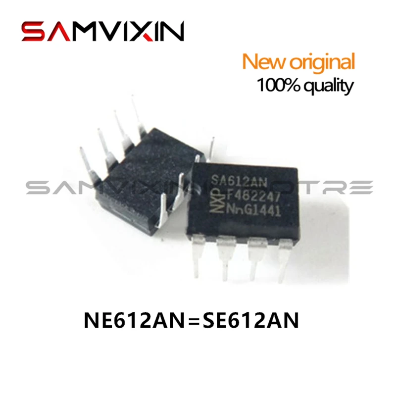 10pcs/lot NE612AN SA612AN SA612A SA612 MIXER 500MHZ UP CONVRT DIP8 IC. In Stock